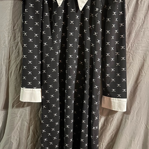Dresses & Skirts - Black Dress with White Skull Pattern